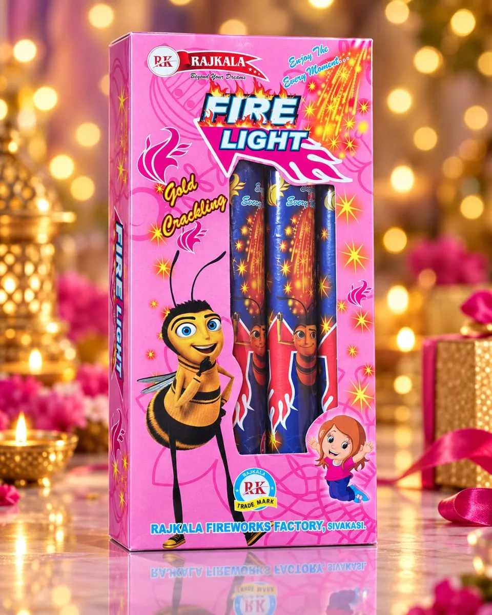 Fire light (3 Pce) - gold feathering